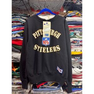 Vintage Champion Reverse Weave Pittsburgh Steelers NFL Sweatshirt 1994 NWT Large